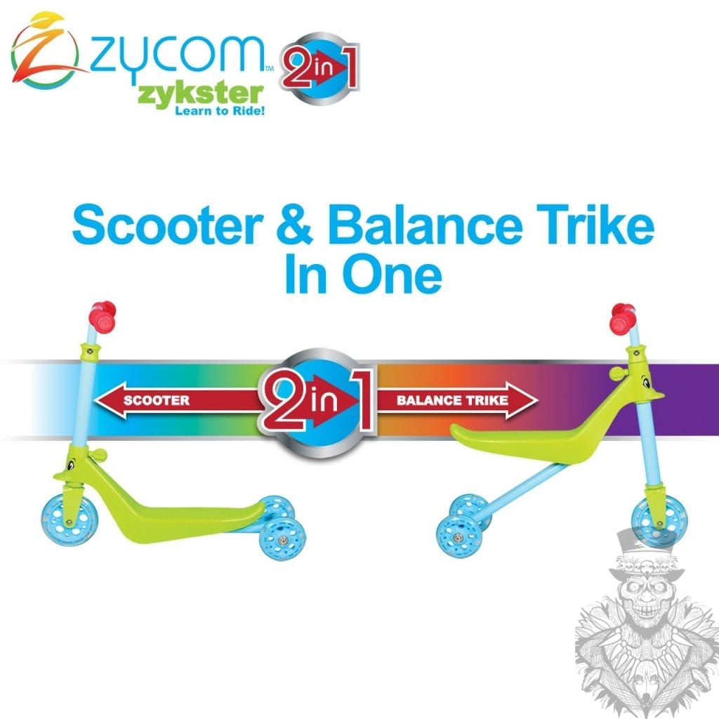 zycom zykster 2 in 1 scooter
