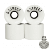 D-Street 59 Cent Cruiser Wheels 4-pack White 78A