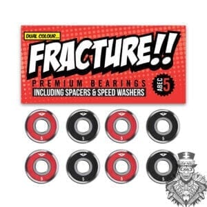 Fracture Abec 5 Red/Black Premium Bearings