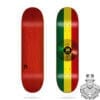 roots Sk8Mafia skateboard deck rasta colours