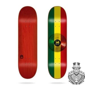 roots Sk8Mafia skateboard deck rasta colours