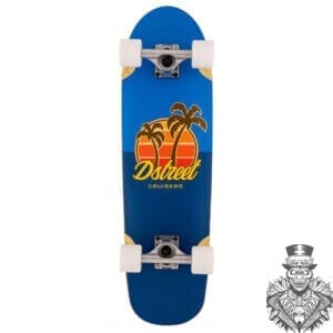 D Street Palm Blue Cruiser 8.38"
