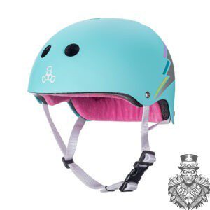 Triple 8 Certified Sweatsaver Helmet Teal Hologram