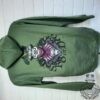 Olive Green Hoodie with Sk8 or Die Baron