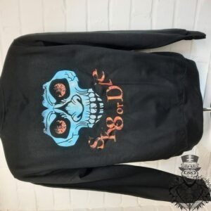 halloween flame baron mask sweater