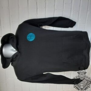 shiny logo black hoodie Sk8 or Die