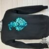 Shiny Baron Teal foil black sweater sk8 or Die