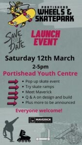 Portishead skatepark Launch event 12 march