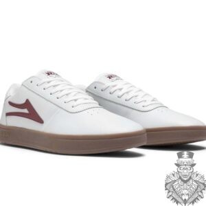 Lakai Manchester white skate shoes