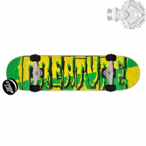 Creature yellow green skateboard