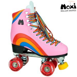 moxi pink roller boots