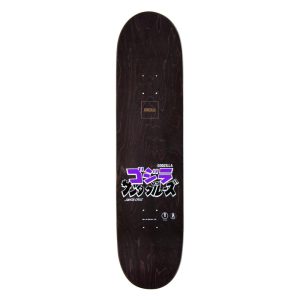 Front of godzilla skateboard deck